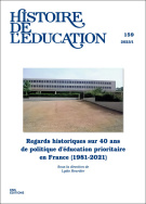 Histoire de l'éducation, n° 159/2023