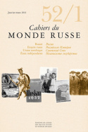 Cahiers du Monde russe, n° 52, 1/janvier-mars 2011