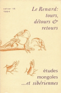 Etudes mongoles et sibériennes, n° 15/1984