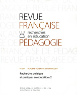 Revue française de pédagogie, n° 201/2017