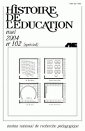 Histoire de l'éducation, n° 102/2005