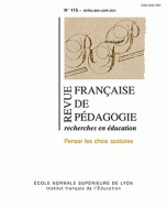 Revue française de pédagogie, n° 175/2011