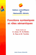 Fonctions syntaxiques et rôles sémantiques