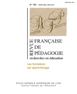 Revue française de pédagogie, n° 183/2013