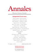 Annales. Histoire, Sciences Sociales, 75e année, n° 3-4/2020