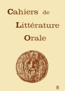 Cahiers de littérature orale, n° 8, 1980