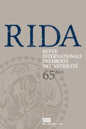 RIDA, n° 65/2018