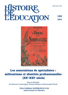 Histoire de l'éducation, n° 142/2014