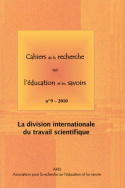 Cahiers de la recherche sur l'éducation et les savoirs, n° 9/2010