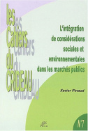 L'intégration de considérations sociales et environnementales dans les marchés publics