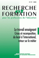 Recherche et formation, n° 57/2008