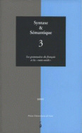 Syntaxe & sémantique, n° 3/2001