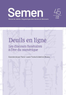 Semen, n° 45/septembre 2018