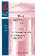 Introuvables du droit comparé (1993-2003)