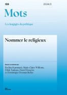 Mots. Les langages du politique, n°135/2024