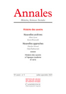 Revue Annales. Histoire, Sciences sociales, n° 2023/3