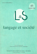 Langage et société, n° 43/mars 1988