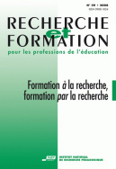 Recherche et formation, n° 59/2009