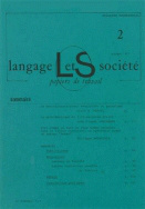 Langage et société, n° 2/octobre 1977