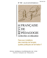 Revue française de pédagogie, n° 192/2015