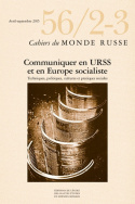 Cahiers du Monde russe, n° 56, 2-3/avril-septembre 2015