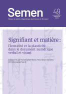 Semen, n° 49/janvier 2021