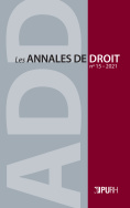 Les Annales de droit, n° 15/2021