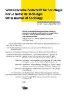 Revue suisse de sociologie, vol. 45-Issue 3/2019