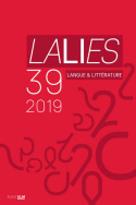 Lalies, n° 39/2019