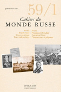 Cahiers du Monde russe, n° 59, 1/janvier-mars 2018