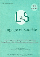 Langage et société, n° 44/juin 1988