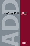 Les Annales de droit, n° 7/2013