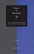 Syntaxe & sémantique, n° 9/2008