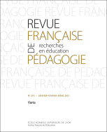 Revue française de pédagogie, n° 210/2021