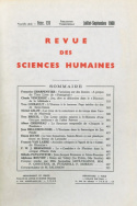 Revue des Sciences Humaines, n° 131/juillet-septembre 1968