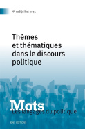 Mots. Les langages du politique, n° 108/2015