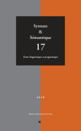 Syntaxe & sémantique, n° 17/2016