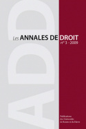 Les Annales de droit, n° 3/2009