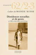 Cahiers du Monde russe, n° 62, 2-3/avril-septembre 2021