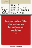 Revue d'histoire des sciences humaines, n° 26/Janvier 2015