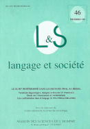 Langage et société, n° 46/décembre 1988