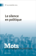 Mots. Les langages du politique, n° 103/2013