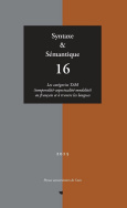 Syntaxe & sémantique, n° 16/2015