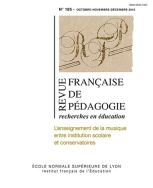 Revue française de pédagogie, n° 185/2013