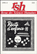 Revue des Sciences Humaines, n° 222/avril-juin 1991