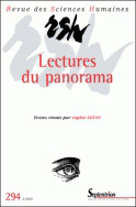 Revue des Sciences Humaines, n° 294/avril-juin 2009