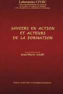 Savoirs en action et acteurs de la formation