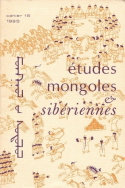 Etudes mongoles et sibériennes, n° 16/1985