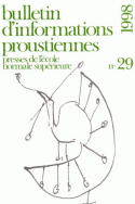 Bulletin d'informations proustiennes, n° 29/1998