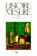 Histoire & Mesure, volume XIII, n° 3-4/1998